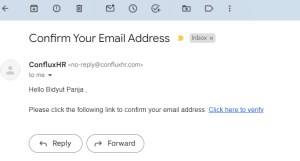 Confirm your email address