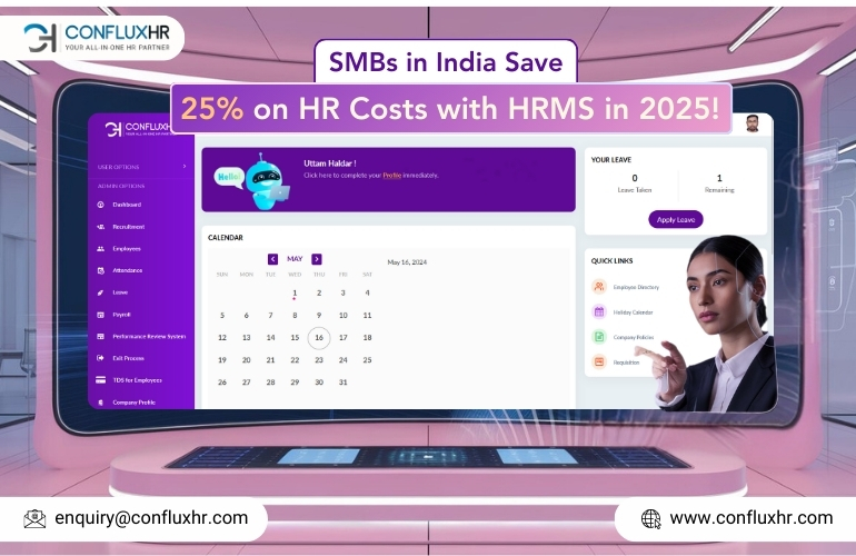 Save 25% on HRMS in India through SMS in 2025, vital for SMBs to streamline HR processes and remain competitive.